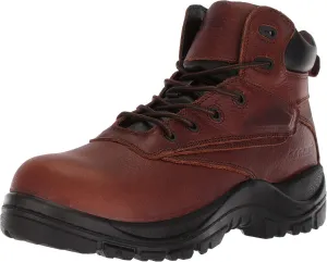 Ad Tec Man's 7in Waterproof Full Grain Leather Safety Work Boots for Men, Brown