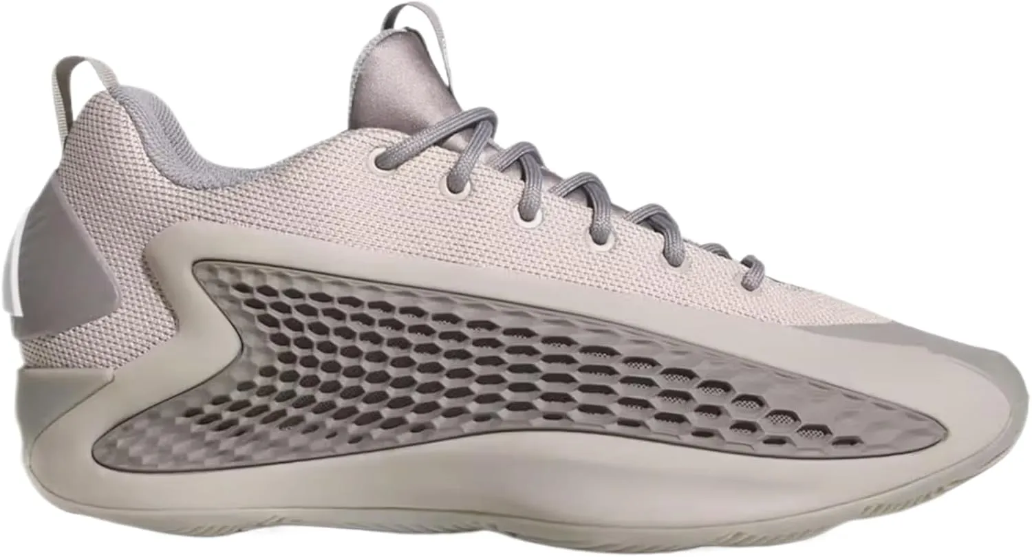 adidas Anthony Edwards 1 Low Mens Basketball Shoes (Metallic Grey/Dove Grey/Cloud White)