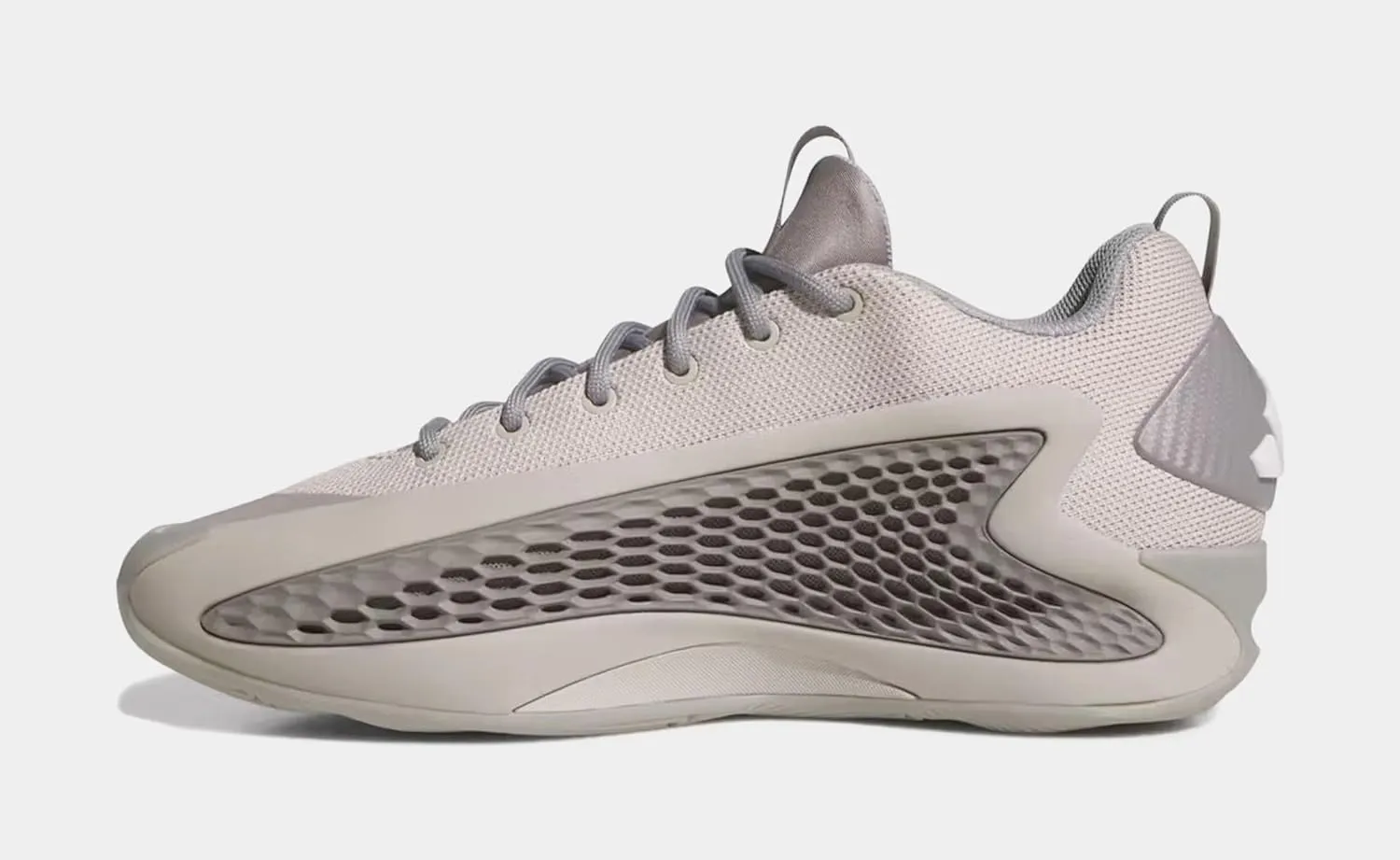 adidas Anthony Edwards 1 Low Mens Basketball Shoes (Metallic Grey/Dove Grey/Cloud White)