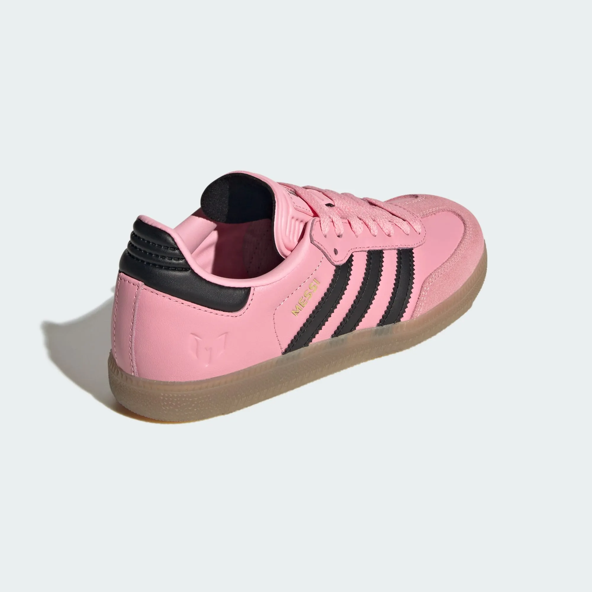 adidas SAMBA MESSI Indoor Soccer Shoes | Light Pink-Core Black | Kid's Unisex