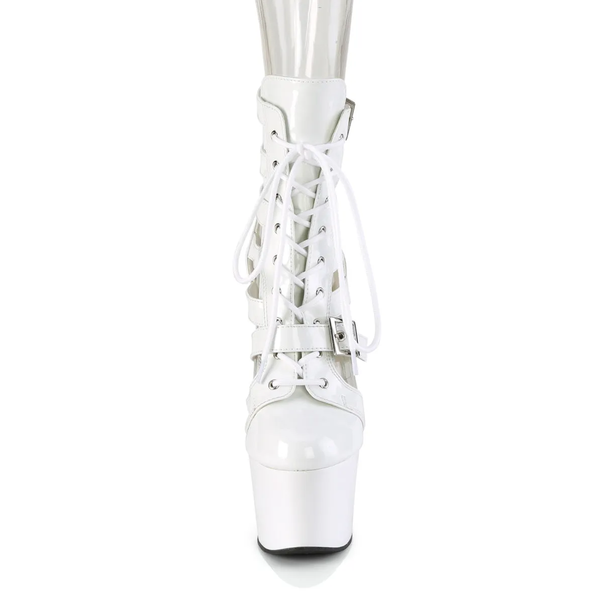 ADORE-1013MST Pleaser White Patent Sexy Platform Shoes (Pole Dancing Heels)
