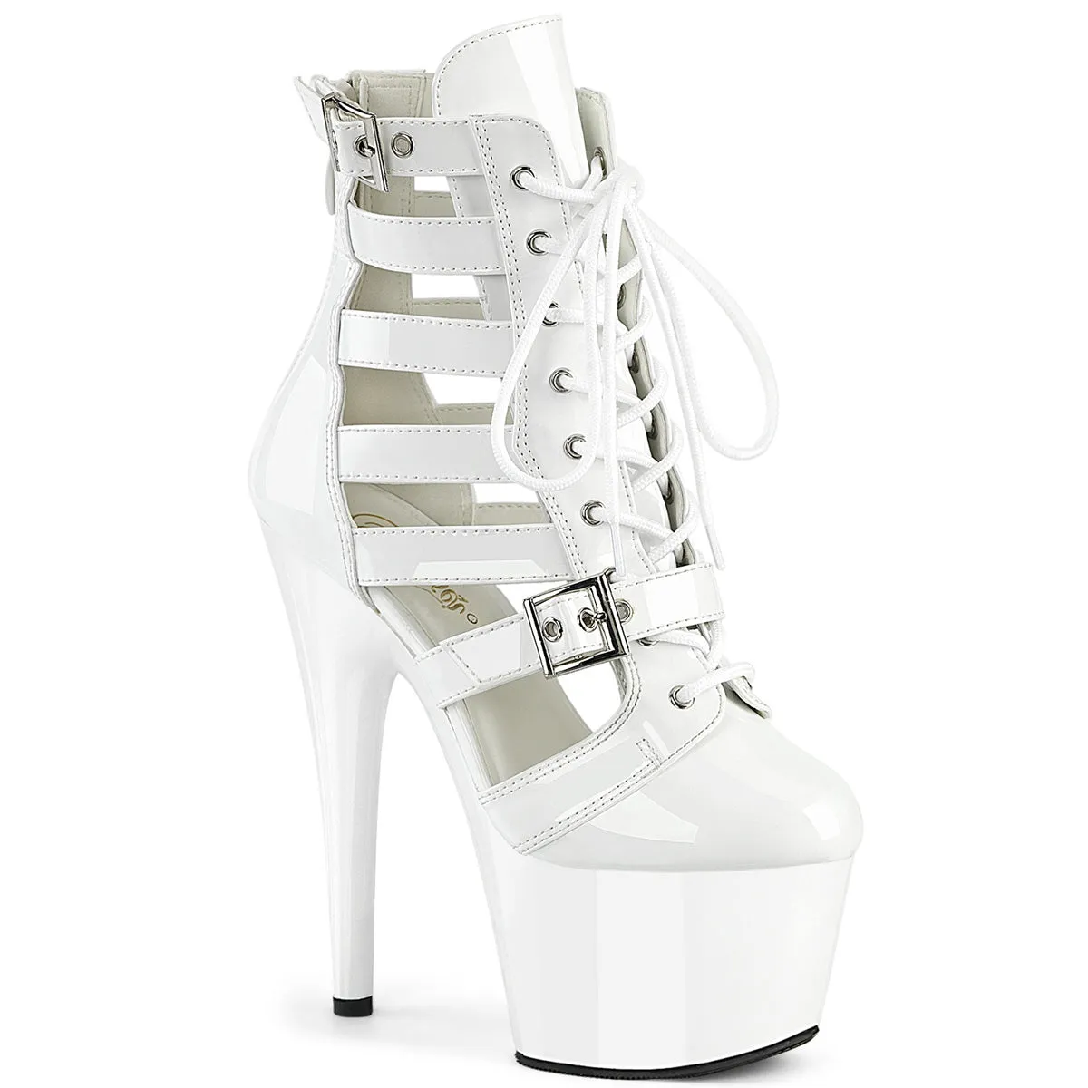 ADORE-1013MST Pleaser White Patent Sexy Platform Shoes (Pole Dancing Heels)