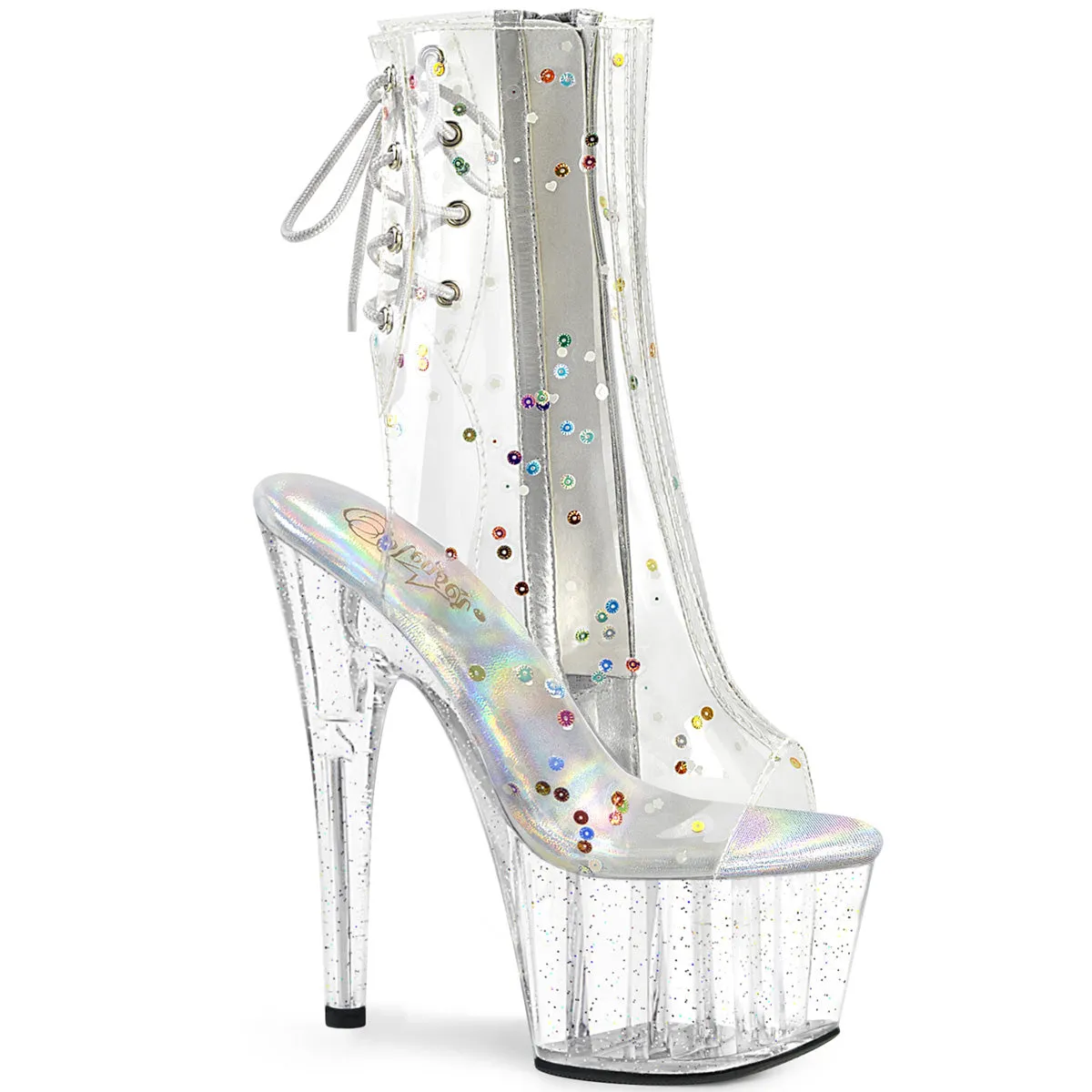 ADORE-1018C-2 Pleaser Clear Sexy Platform Shoes (Pole Dancing Heels)