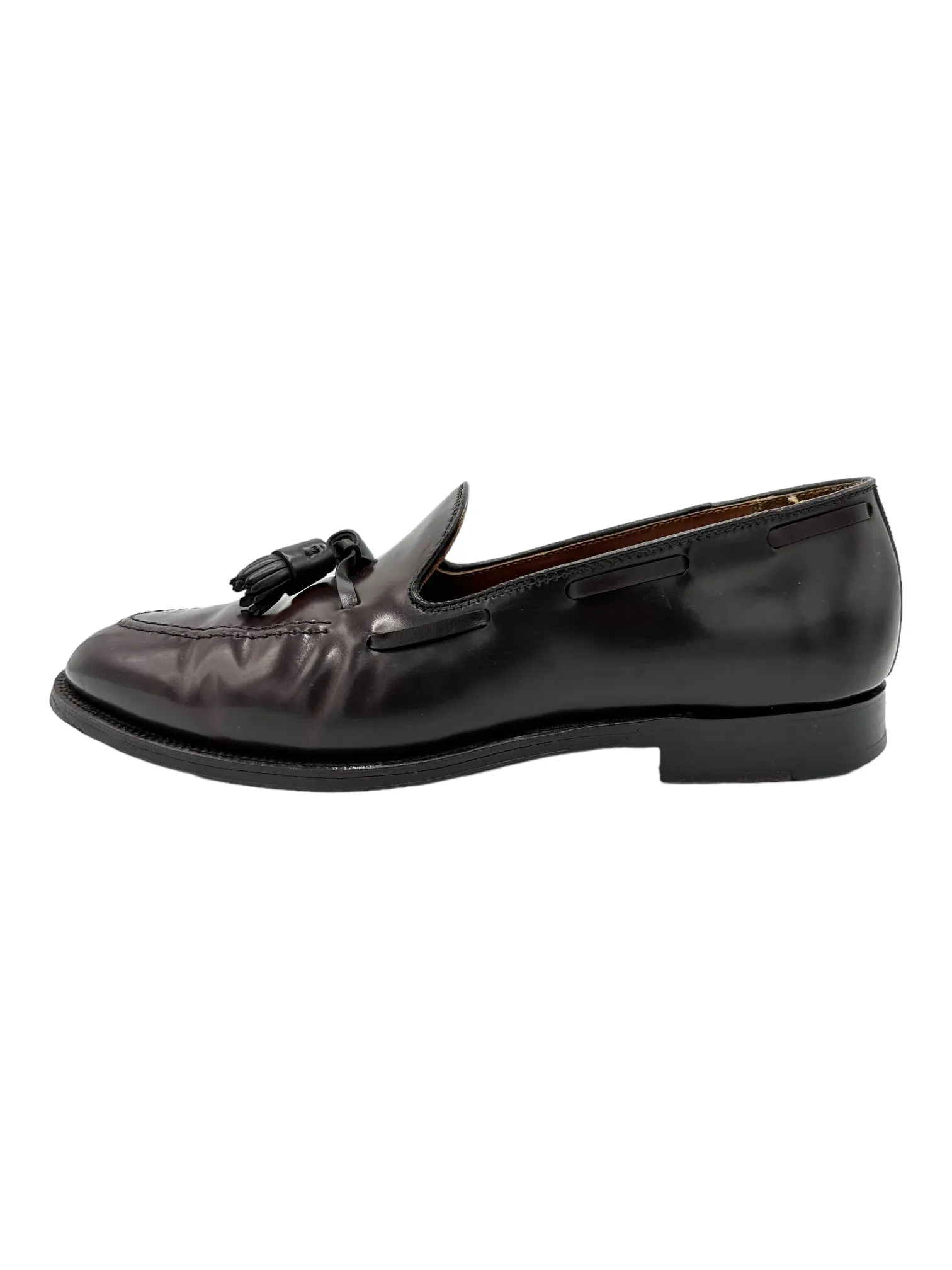 Alden 563 Burgundy Shell Cordovan Tassel Moccasin Loafers