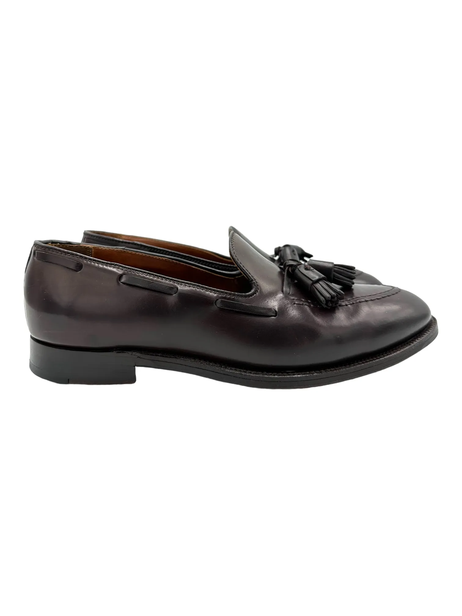 Alden 563 Burgundy Shell Cordovan Tassel Moccasin Loafers