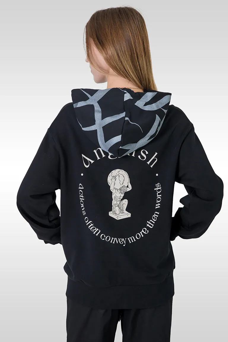 Anguish Hoodie (Black Cap)