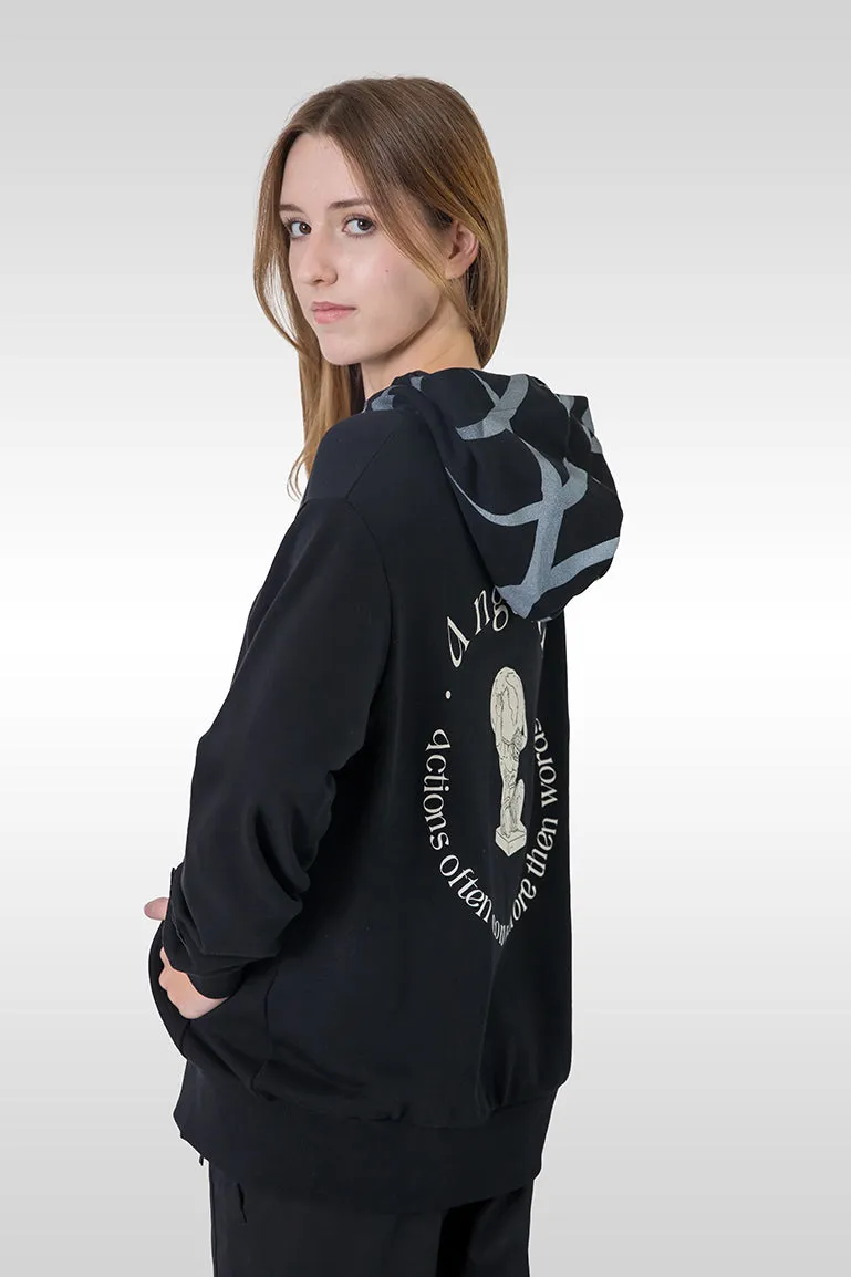 Anguish Hoodie (Black Cap)