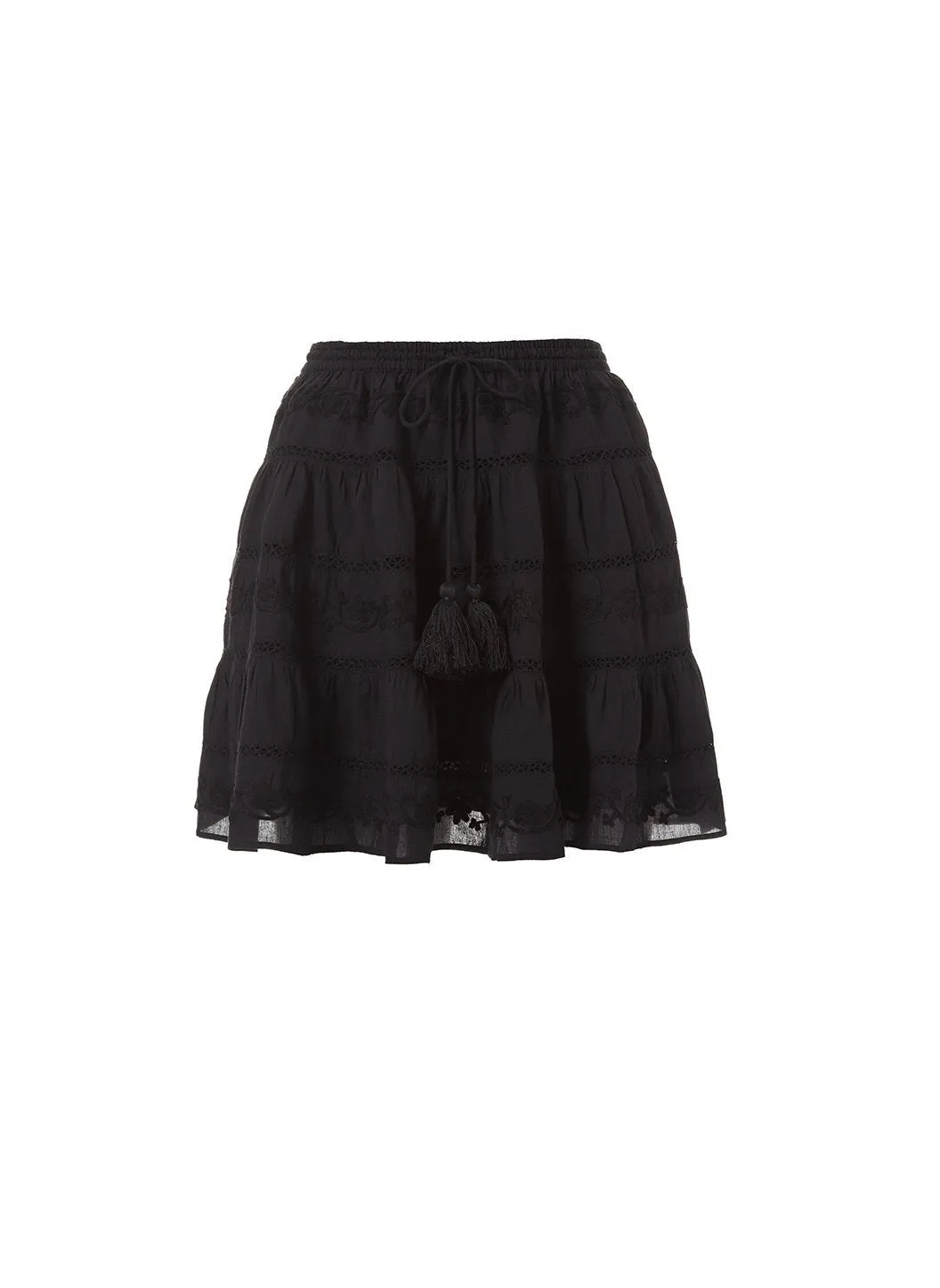 Anita Black Tassle Skirt