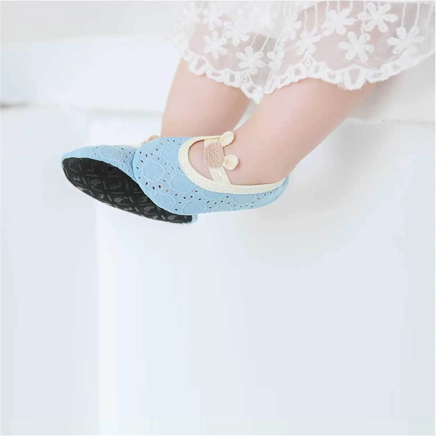 Baby Non Slip Grip Cotton Mesh Breathable Ankle Socks For Newborn Toddler Boy Girl ?? To 30 M??Toddler Slip on Shoes
