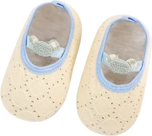Baby Non Slip Grip Cotton Mesh Breathable Ankle Socks For Newborn Toddler Boy Girl ?? To 30 M??Toddler Slip on Shoes