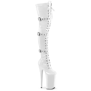 BEYOND-3028 Pleaser White Sexy Platform Shoes (Pole Dancing Heels)