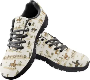 Bigcardesigns Womens Lightweight Athletic Fashion Sneaker Jogging Running Sports Shoes Colorful Floral Design