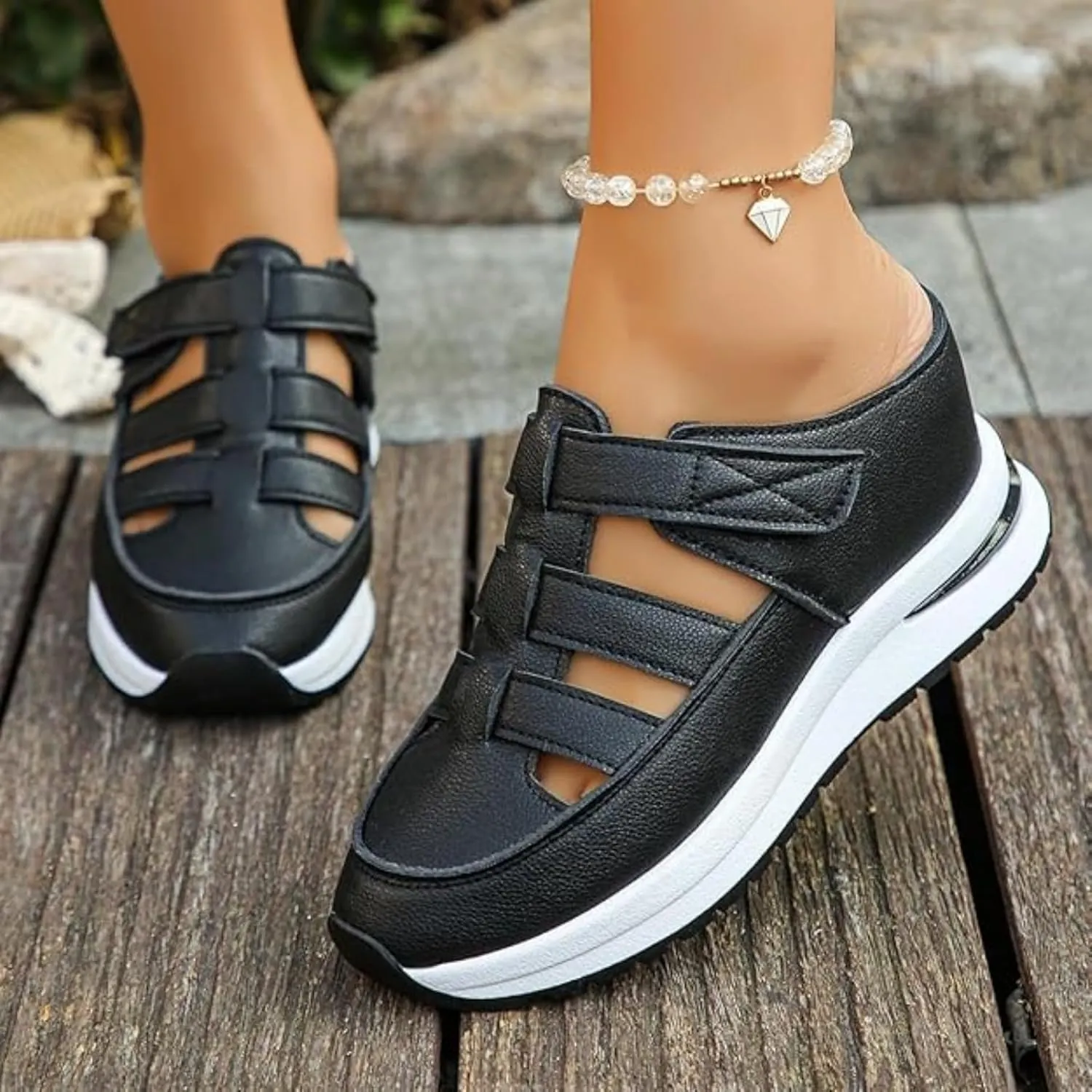 Bomre Shoes,Aveta Orthopedic Sandals,Womens Backless Shoes Women's Hollow Out Breathable Platform Wedge Sandals Sneakers Gladiator Platform Shoe