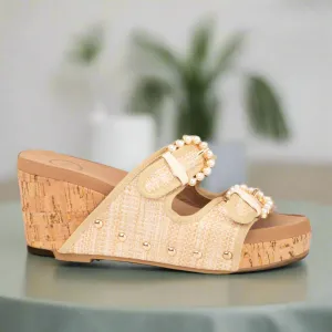 Brianna Wedges with Pearl Detail Buckle