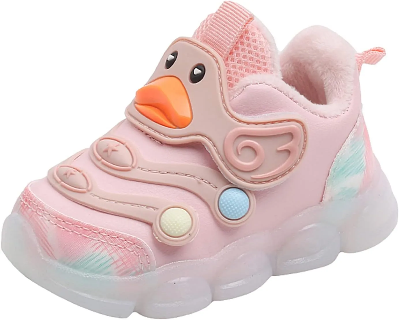 Children Sports Shoes Light Shoes Small White Shoes Light Board Shoes Non Slip Soft Bottom Girls Toddler Dress Shoes