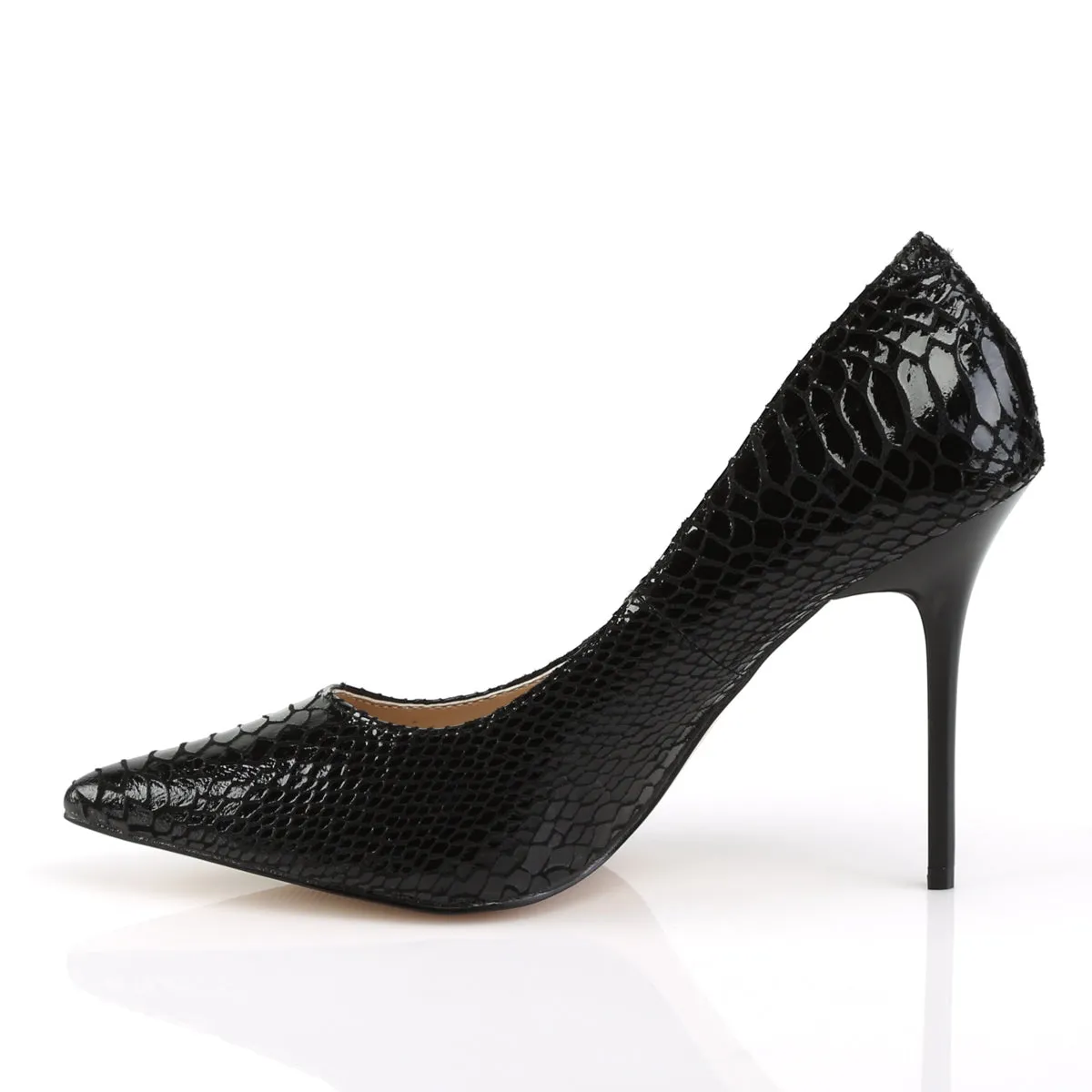 CLASSIQUE-20SP Pleaser Black Sexy Single Sole Shoes (Fetish Footwear)