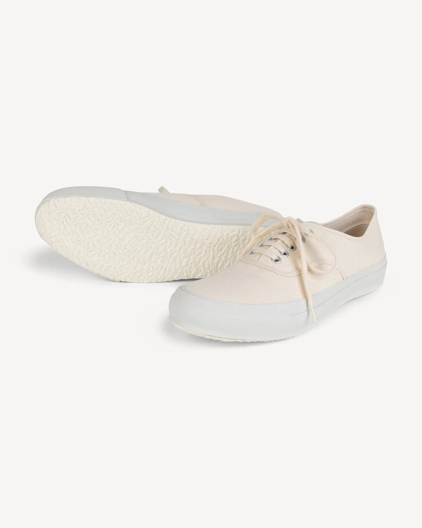 Doek Ecru Canvas Tennis Sneakers