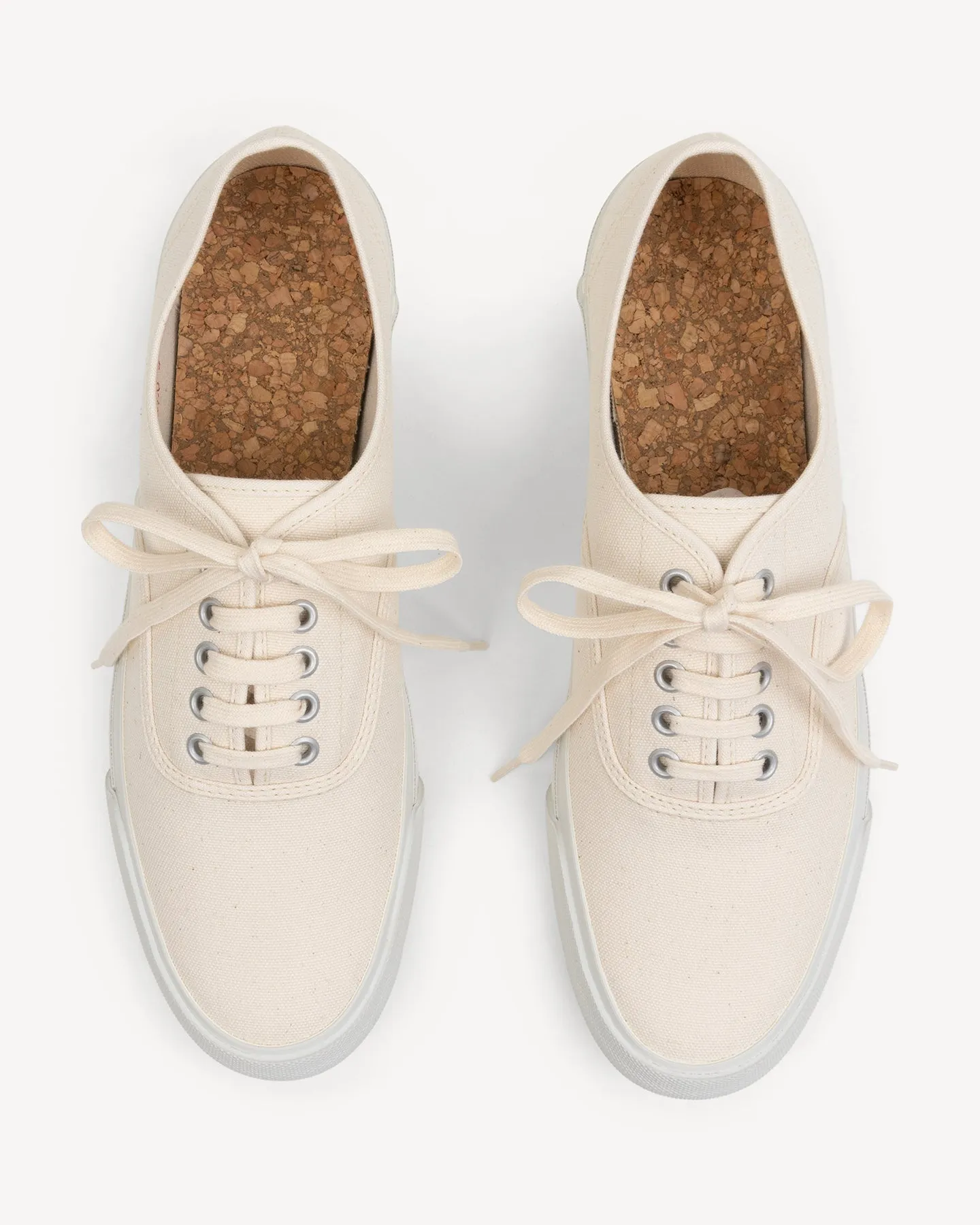 Doek Ecru Canvas Tennis Sneakers