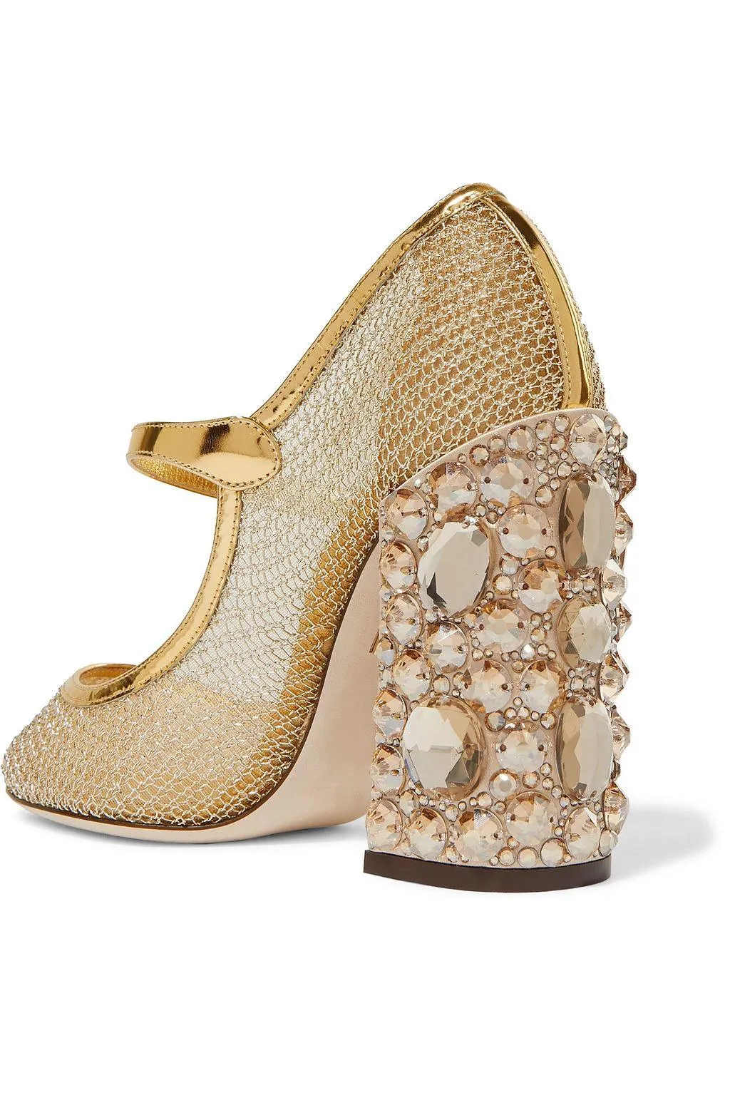 Dolce & Gabbana Crystal-Embellished Mary Jane Pumps