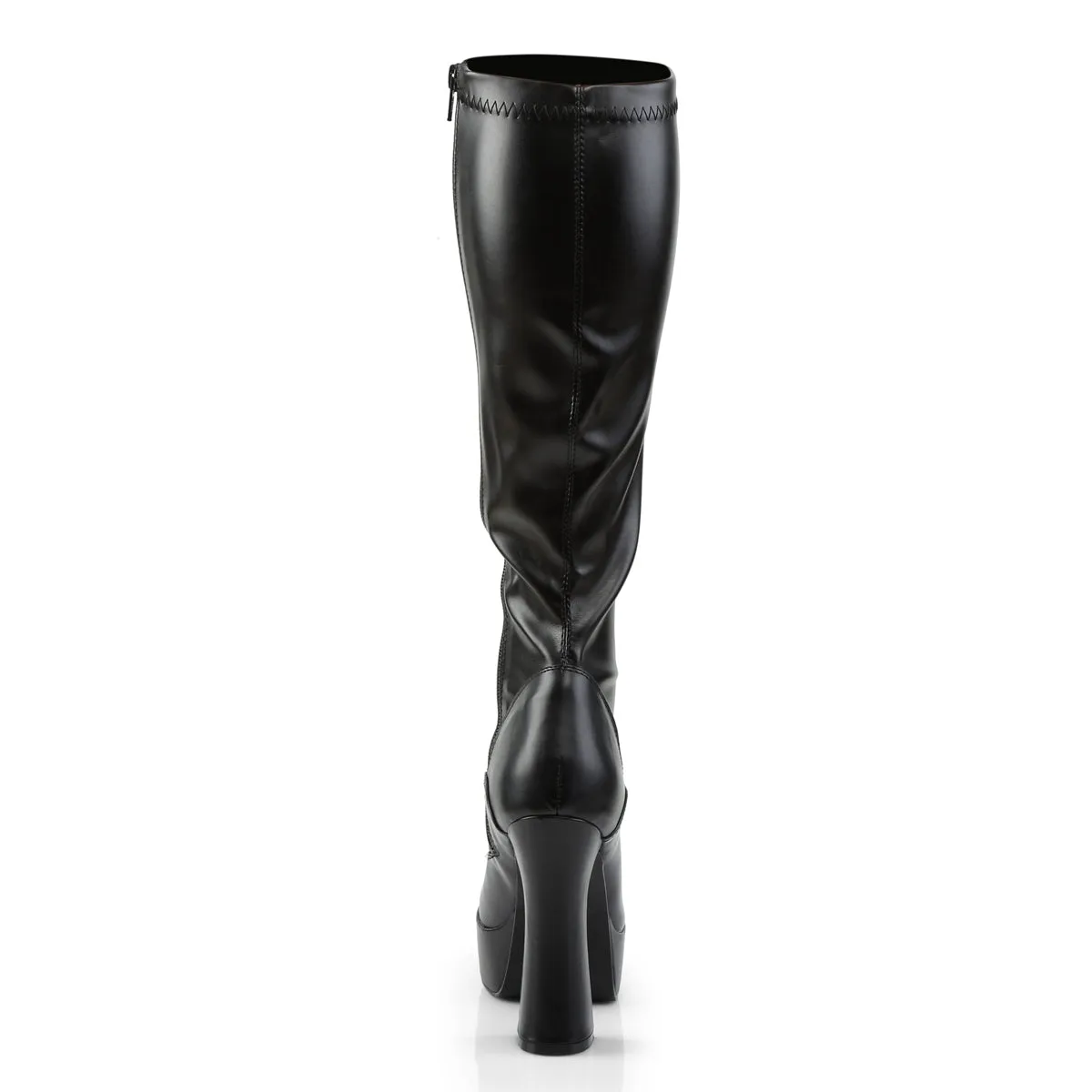 ELECTRA-2000Z Pleaser Black Faux Leather Sexy Platform Shoes (Pole Dancing Heels)
