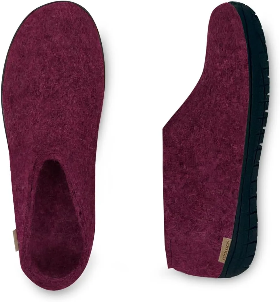 Glerups 100% high quality wool mix Shoe Slipper with rubber sole - Unisex