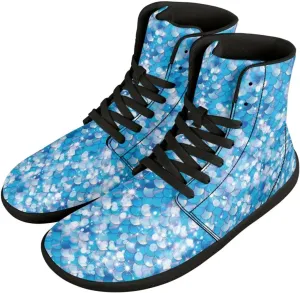High Top Sneakers Women's Minimalist Trail Running Barefoot Shoes Wide Toe Box Zero Drop Size 36-48