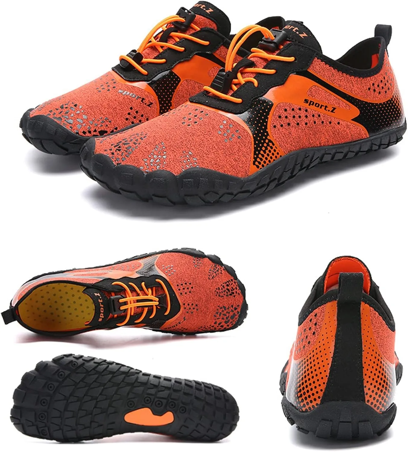Hiking Water Shoes Women,Quick-Dry Summer Comfy Surf Pool Swim Shoes Men,Lightweight Slip Resistant Aqua Athletic Beach Barefoot Shoes,with Draining Hole,Unisex Adult