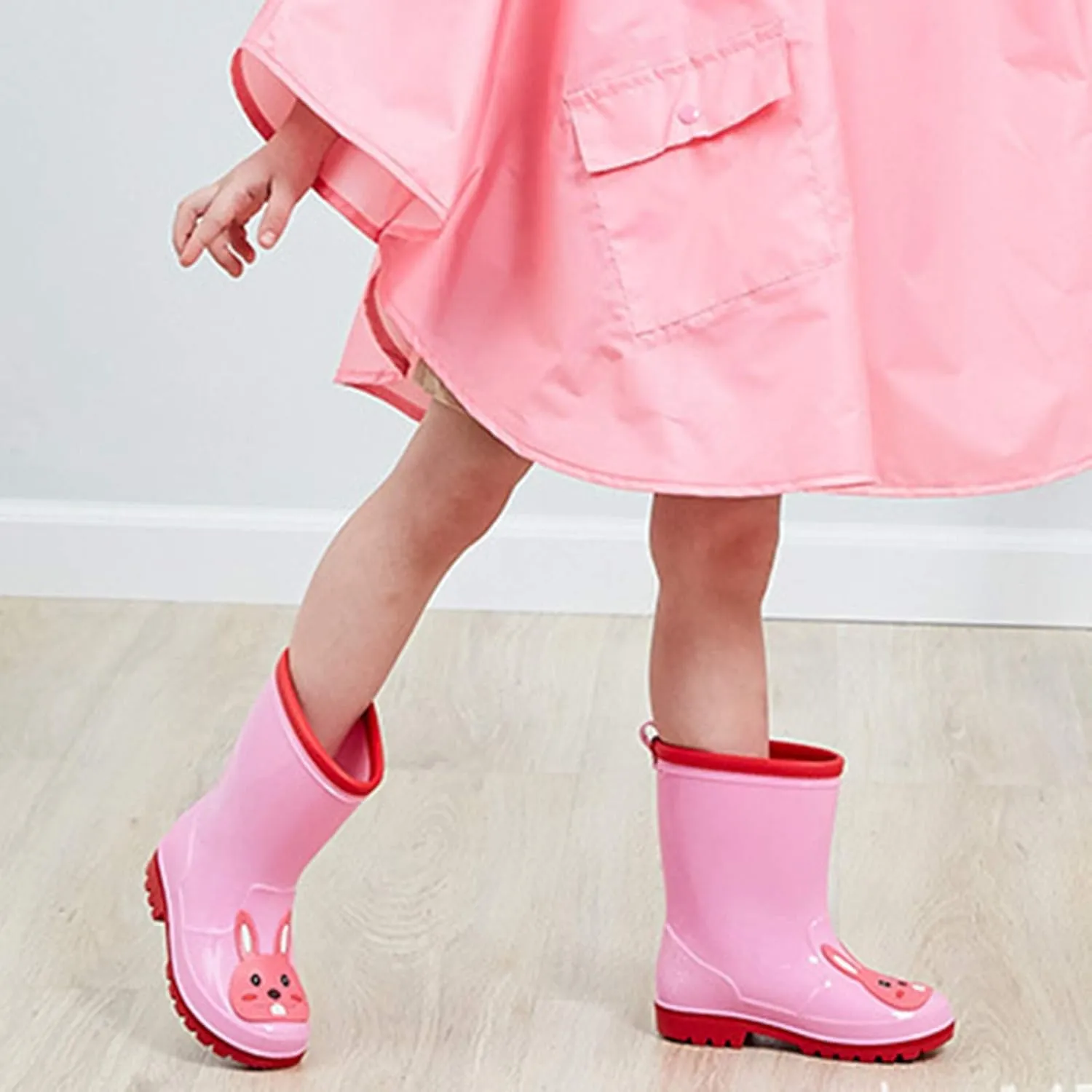 Infant Rubber Cartoon Girls Shoes Toddler Boots Boys Rain Rain Kids Baby Shoes Girls High Heels