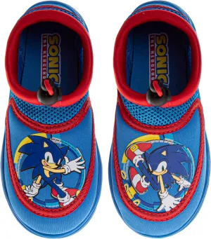 Josmo Boys Water Shoes - Sonic The Hedgehog Spiderman Ironman Captain America Hulk Thor Pool Aqua Socks Slip On Quick Dry (5-10 Toddlers / 11-12 Little Kids)