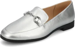 Journee Womens cushioned footbeds Lacie Slip On Loafer square toe hardware detail faux leather flat sole