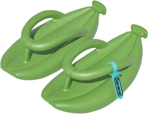 KEYUSHOP Women's Thong Sandal, Beach Pool Flip Flops For Men, Novelty Banana Flip Flops Soft Platform EVA Non-slip Cloud Slipper Unique Couple Slipper for Summer