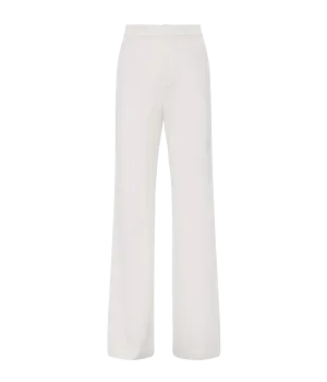 Livvy Straight Leg Trouse in White