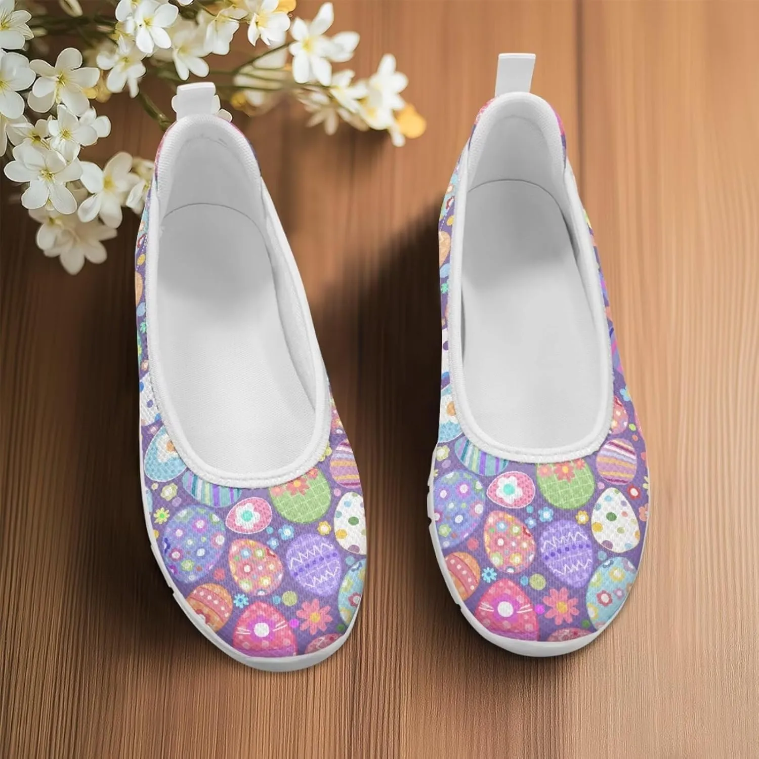 Low Cut Sneakers Casual Dress Shoes for Women Travel Party Fashion Outfit Lightweight Flats Tennis Loafers Comfort Round Toe Laceless Shoe