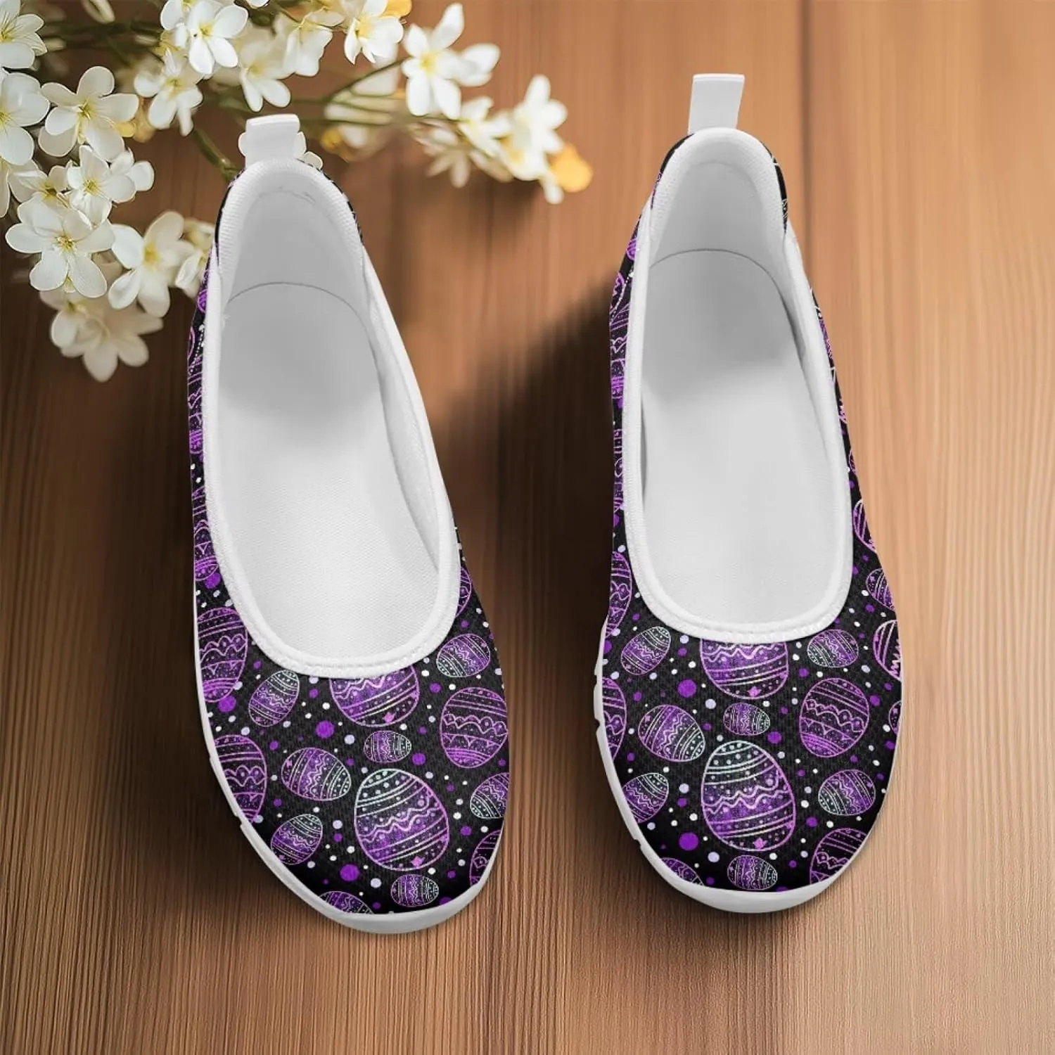 Low Cut Sneakers Casual Dress Shoes for Women Travel Party Fashion Outfit Lightweight Flats Tennis Loafers Comfort Round Toe Laceless Shoe