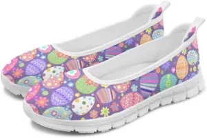 Low Cut Sneakers Casual Dress Shoes for Women Travel Party Fashion Outfit Lightweight Flats Tennis Loafers Comfort Round Toe Laceless Shoe