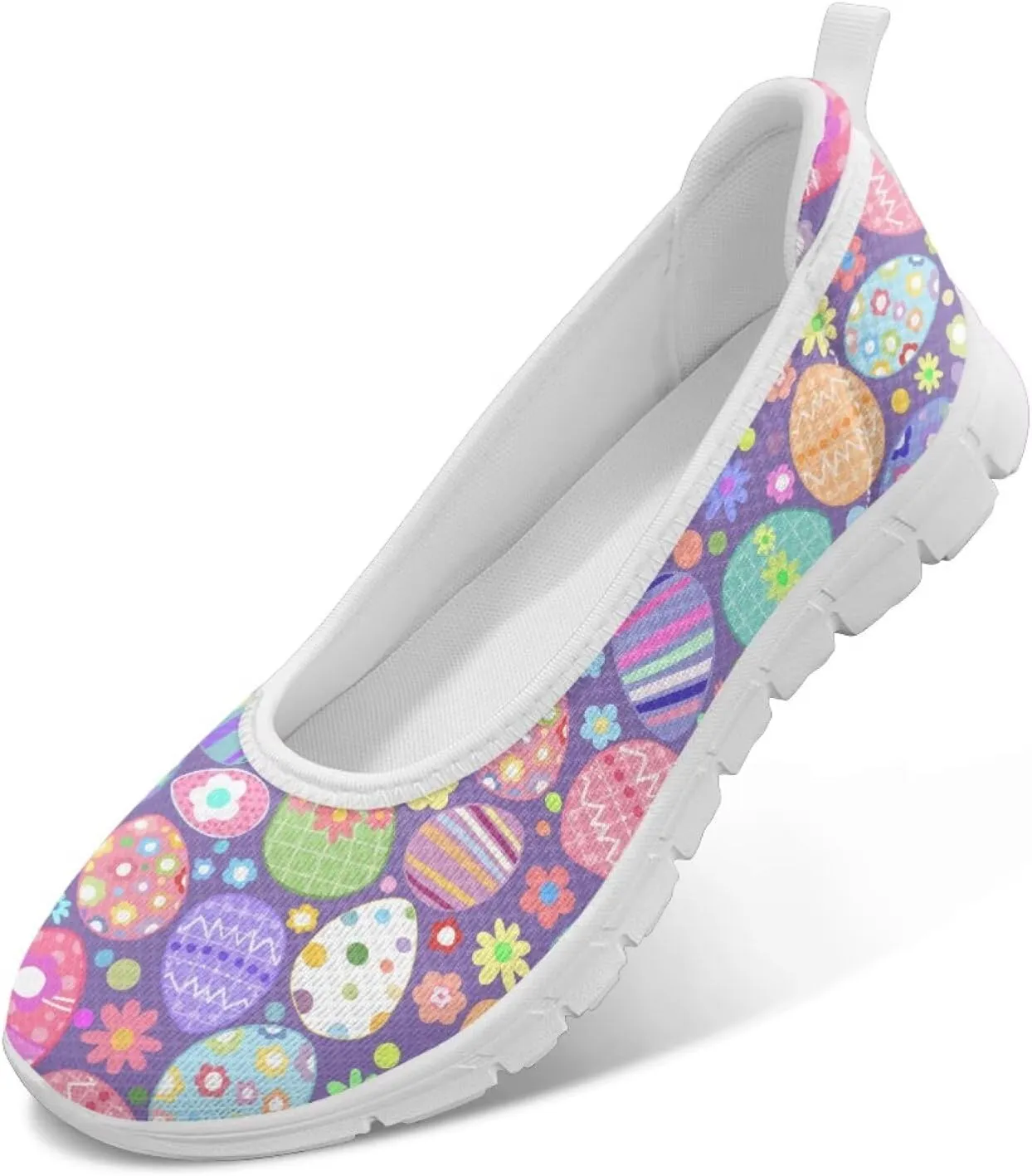 Low Cut Sneakers Casual Dress Shoes for Women Travel Party Fashion Outfit Lightweight Flats Tennis Loafers Comfort Round Toe Laceless Shoe