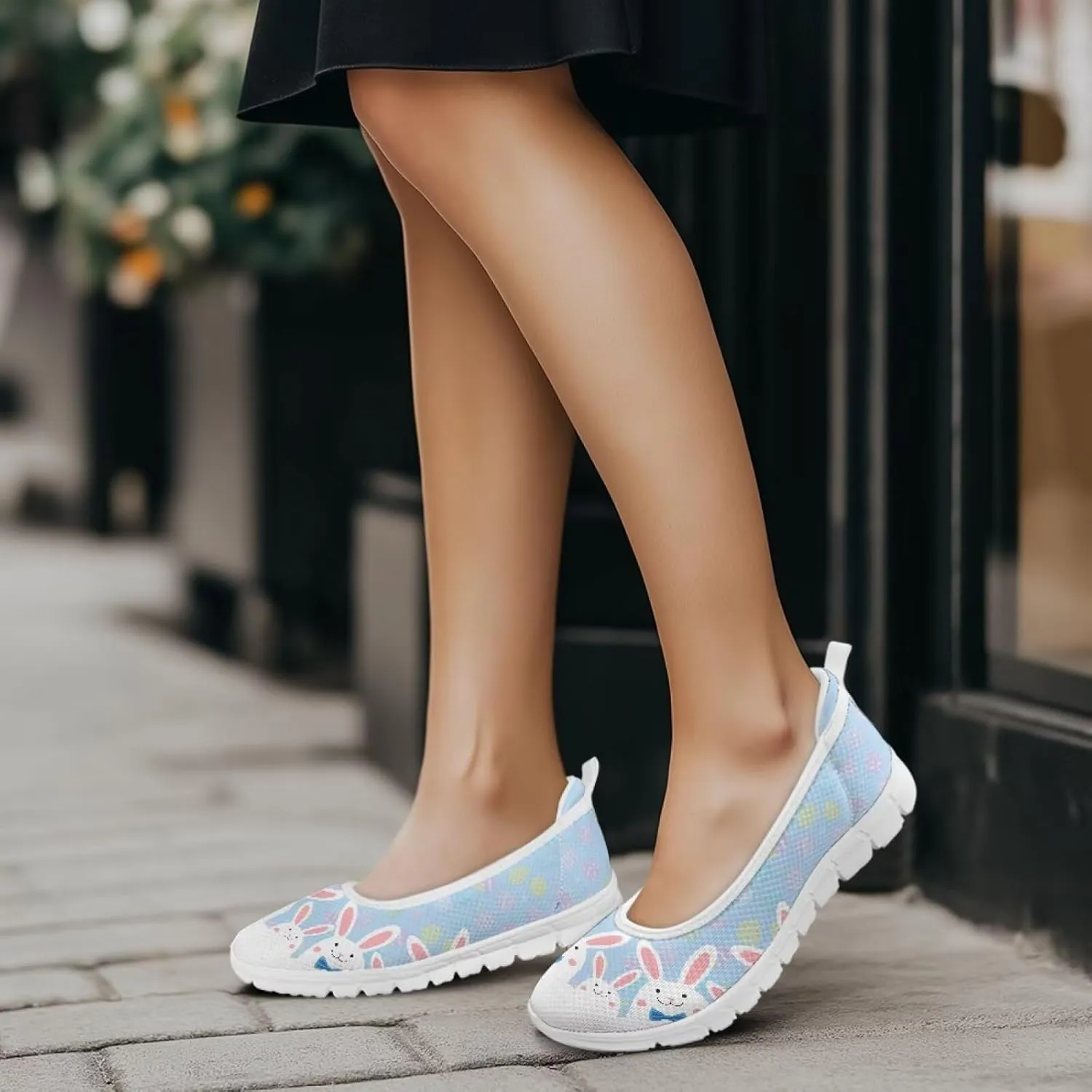 Low Cut Sneakers Casual Dress Shoes for Women Travel Party Fashion Outfit Lightweight Flats Tennis Loafers Comfort Round Toe Laceless Shoe
