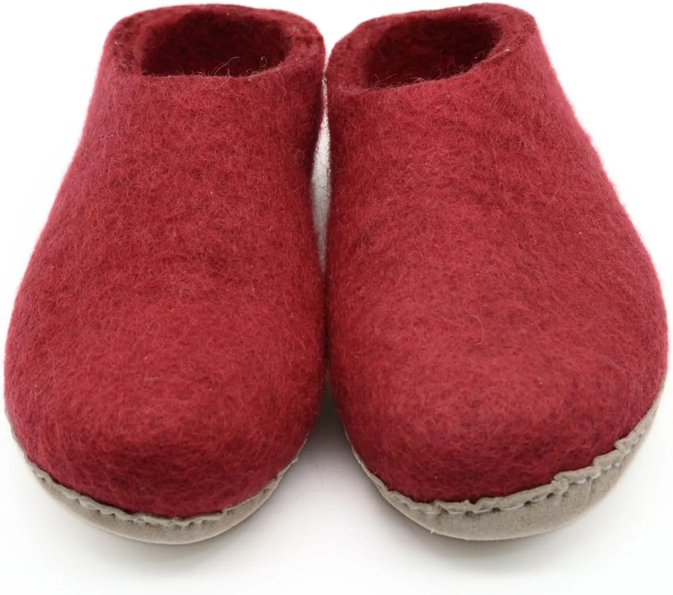 Maroon Slippers, Indoor Slippers, Wool Slip Ons, Slipper For Women And Men, Adult Unisex Slide