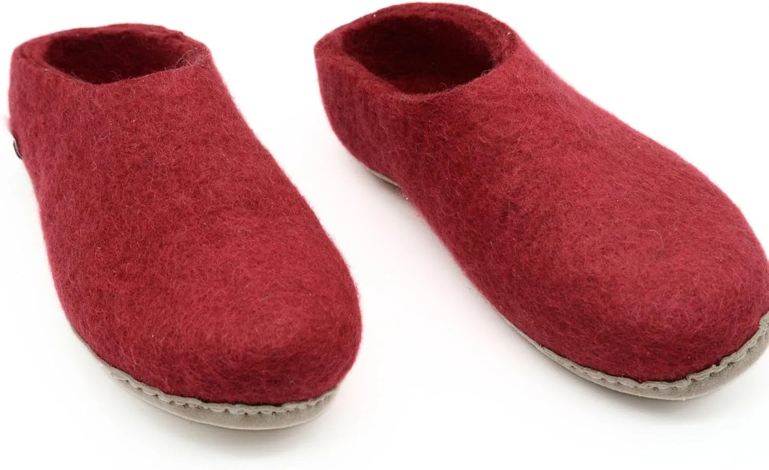 Maroon Slippers, Indoor Slippers, Wool Slip Ons, Slipper For Women And Men, Adult Unisex Slide
