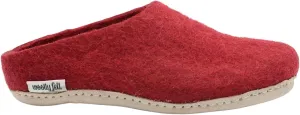 Maroon Slippers, Indoor Slippers, Wool Slip Ons, Slipper For Women And Men, Adult Unisex Slide