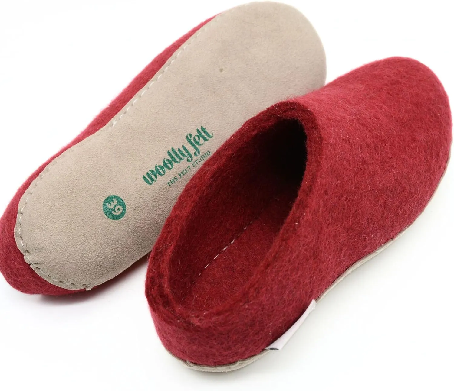 Maroon Slippers, Indoor Slippers, Wool Slip Ons, Slipper For Women And Men, Adult Unisex Slide