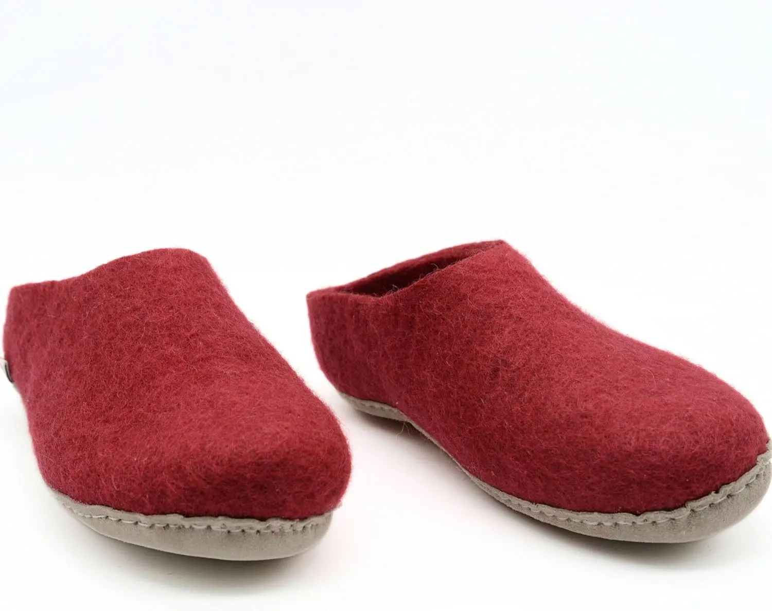 Maroon Slippers, Indoor Slippers, Wool Slip Ons, Slipper For Women And Men, Adult Unisex Slide