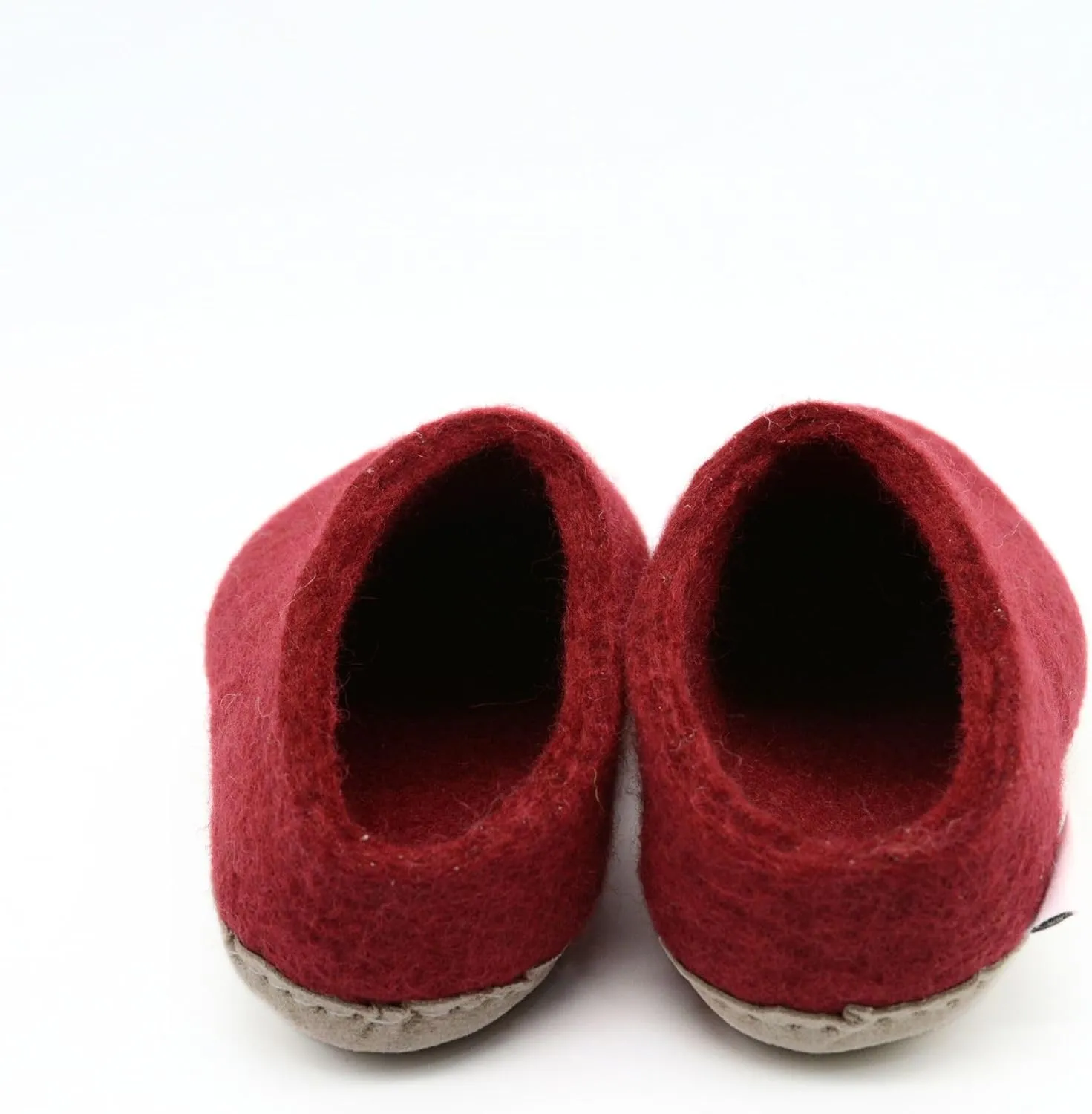 Maroon Slippers, Indoor Slippers, Wool Slip Ons, Slipper For Women And Men, Adult Unisex Slide