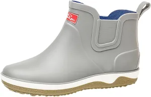 Mens Ankle Rain Boots Waterproof Chelsea Boots Slip-On Garden Work Rubber Thickened Footwear Duck Shoes