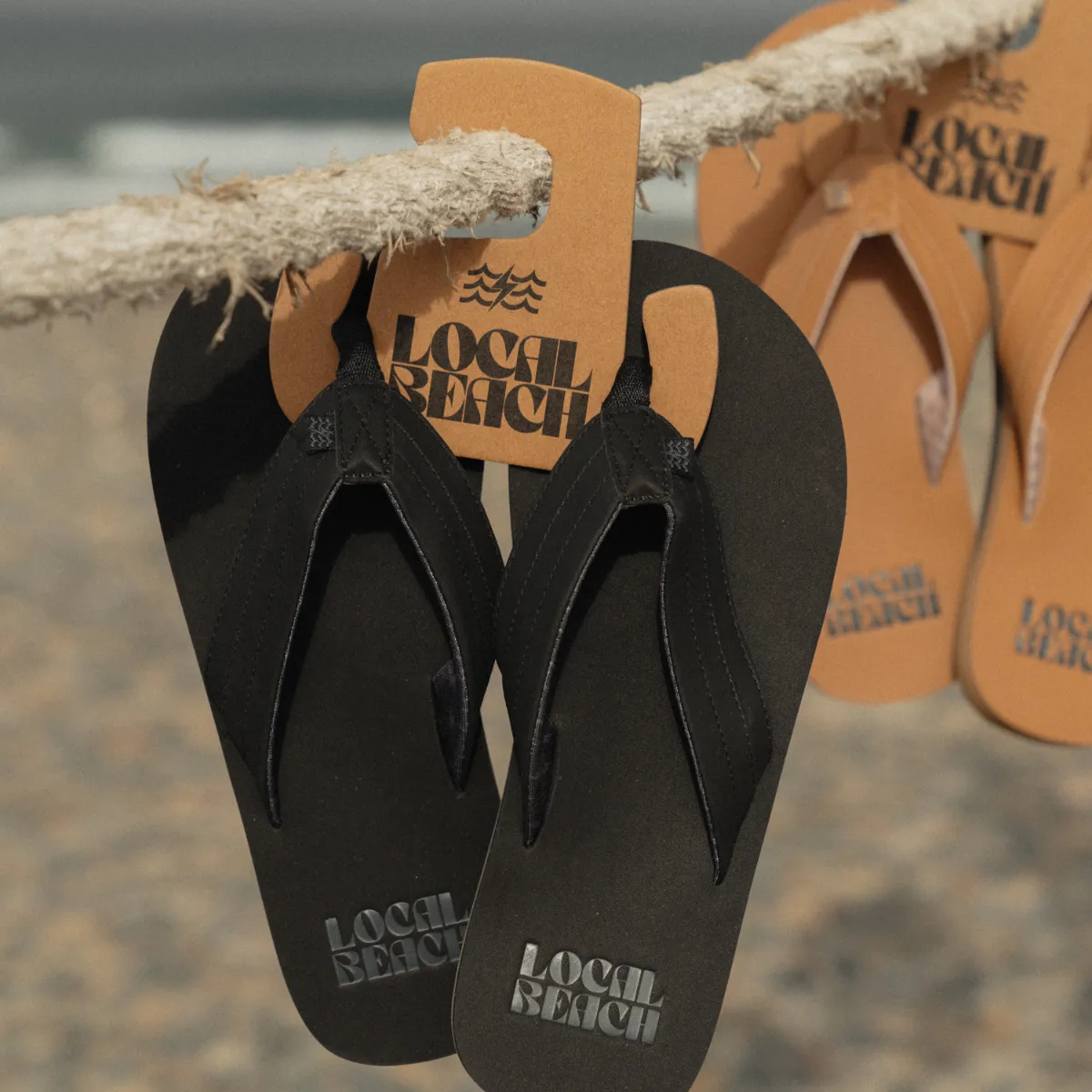 Men's Bolts Flip Flop Black