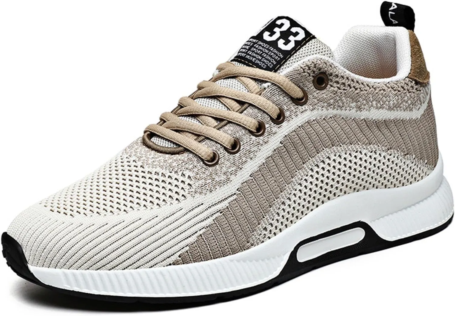 Mens Slip On Sneakers Non Slip Walking Shoes Lightweight Athletic Shoes Casual Running Shoe Increase Height 6/8/10CM