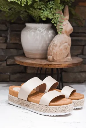 NUDE ESPADRILLE SANDALS