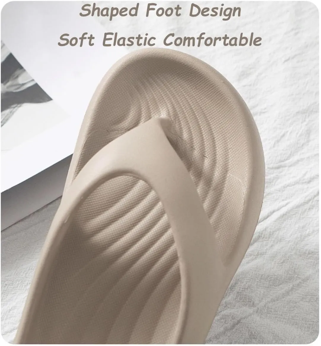 Pillow Arch Support Flip Flops For Women, Non-Slip Orthopedic Soft Comfortable Sandals, Walking Platform Beach Slippers