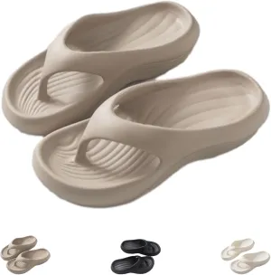 Pillow Arch Support Flip Flops For Women, Non-Slip Orthopedic Soft Comfortable Sandals, Walking Platform Beach Slippers