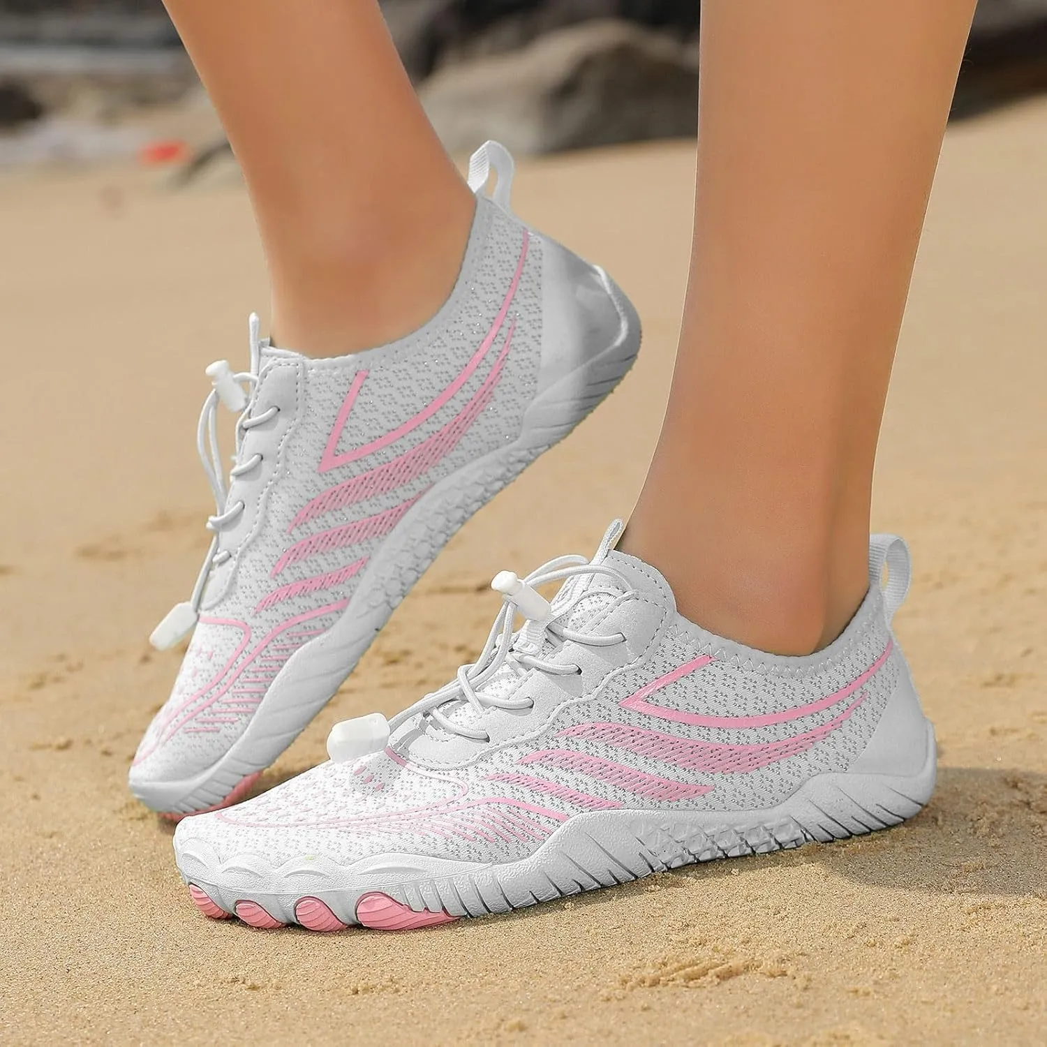 Quick Drying Water Shoes for Women Men Non Slip Barefoot Hiking Shoes Breathable Lightweight Summer Beach Wading Aqua Socks Shoe Boating Fishing Diving Surfing Indoor Yoga Aerobics Footwear Women Men
